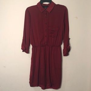 Red Forever 21 Shirt Dress